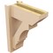 Ekena Millwork 5 1/2-in W x 12-in D x 16-in H Balboa Slat Rough Cedar Woodgrain TimberThane Outlooker, Primed Tan OUTUR055X12X16BOA24RCPR - alternate 5
